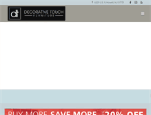 Tablet Screenshot of decorativetouch.net